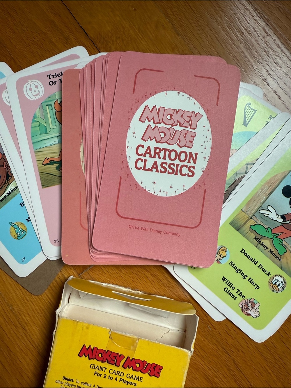 ✨ Rare Vintage 80’s Mickey Mouse Jumbo Playing Cards Cartoon Classics - Picture 5 of 5